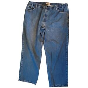 Vintage LL Bean Comfort Waist Rigid Denim Jeans 100 Cotton 42x30 Made in Mexico